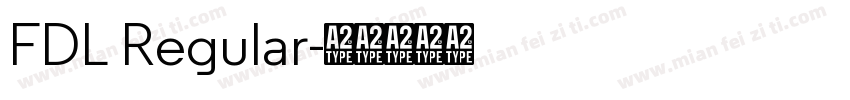 FDL Regular字体转换